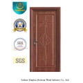 Vereinfachte chinesische Art MDF-Tür für Innenraum mit festem Holz (xcl-002)